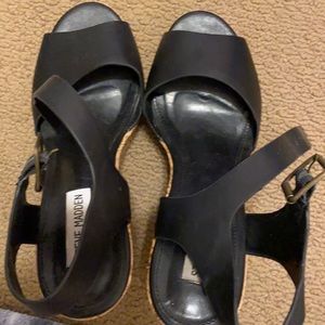 Stevemadden wedges black
